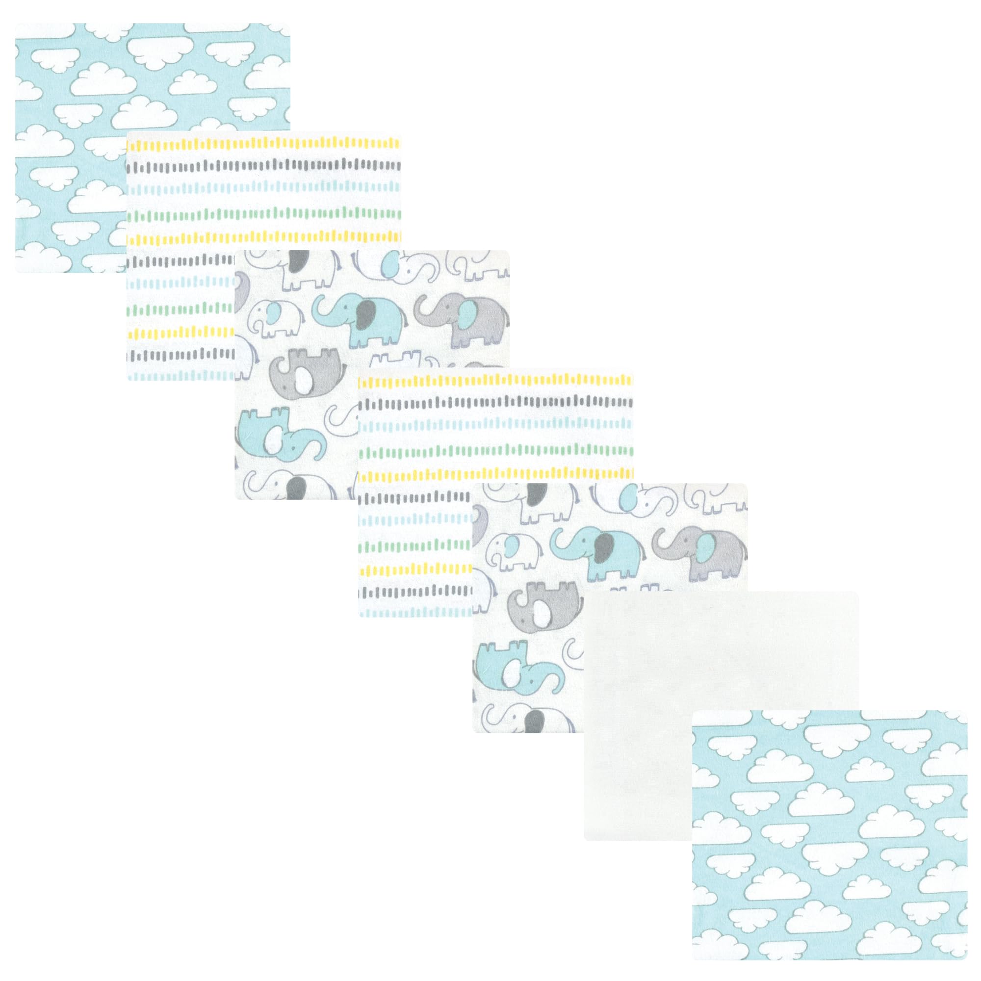 Luvable Friends Little Treasure Flannel Receiving Blankets 7pk