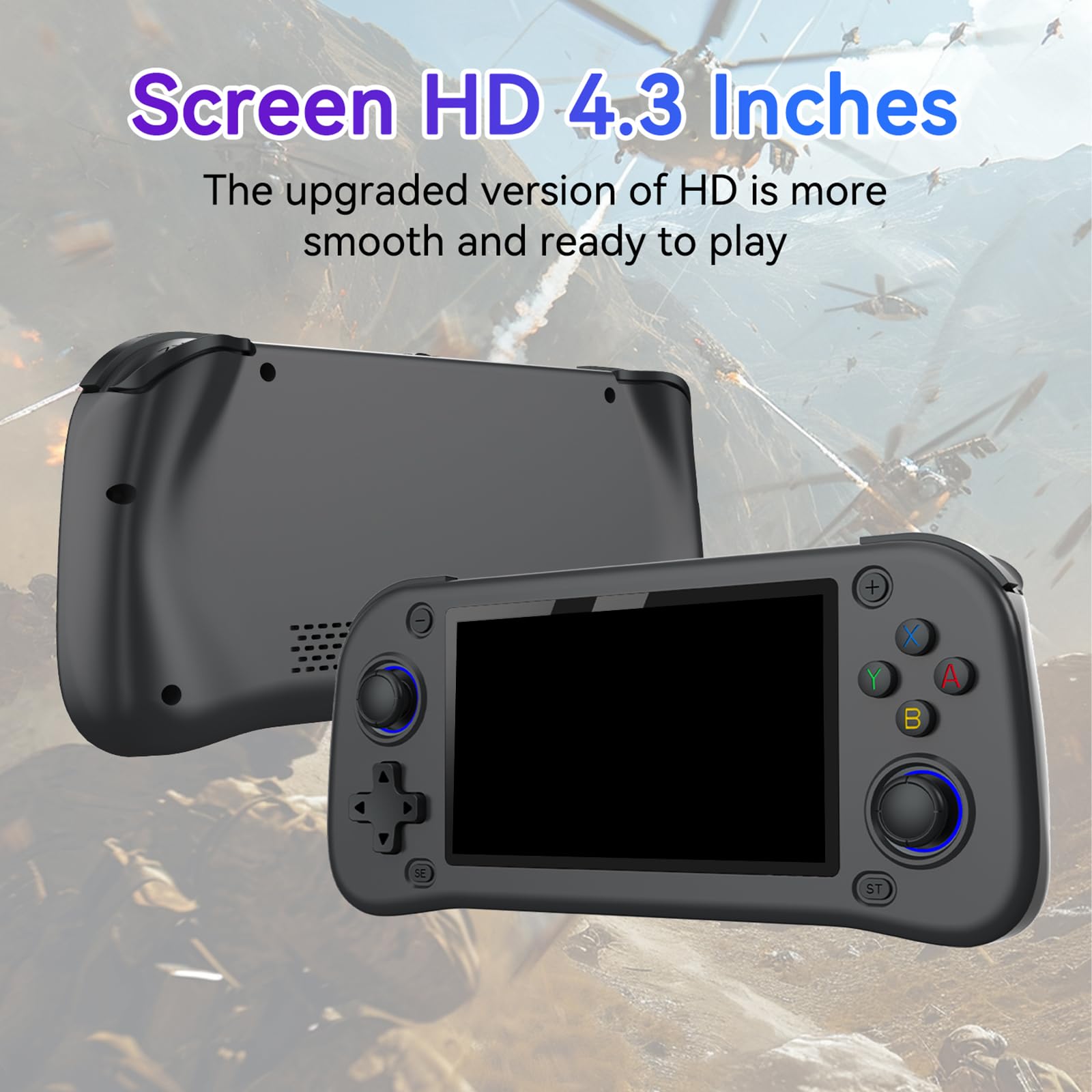 Schermo LCD da 4,3 pollici portatile Retro Game Player G28 Open Source Funzione e Liscio Prestazioni di gioco 3D