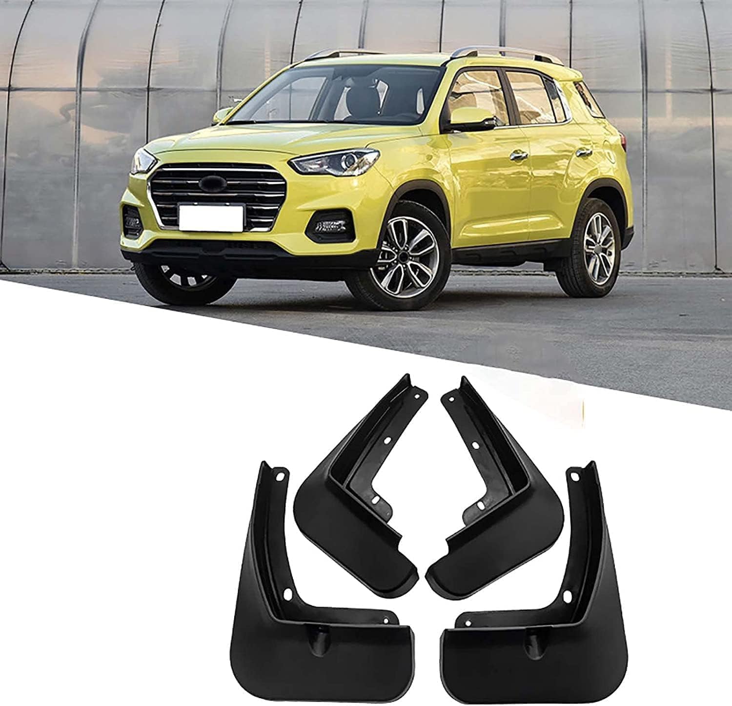 HGYNBCP Car Mud Flaps Splash Guards for Hyundai IX35 2018-2020, Splash Guard Front Rear Mudguard with Fixing Screws.