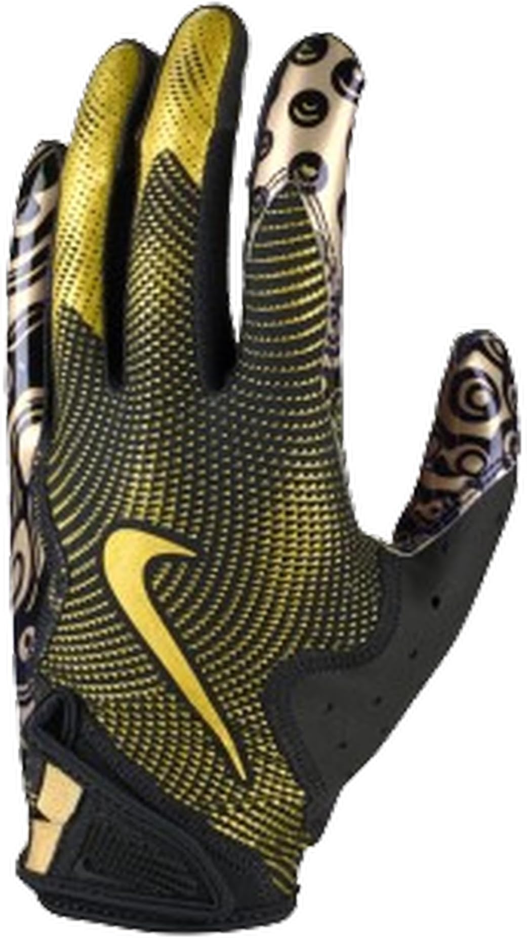 Nike Vapor Jet 8.0 Football Gloves Black | Met Gold | Met Gold X-Large