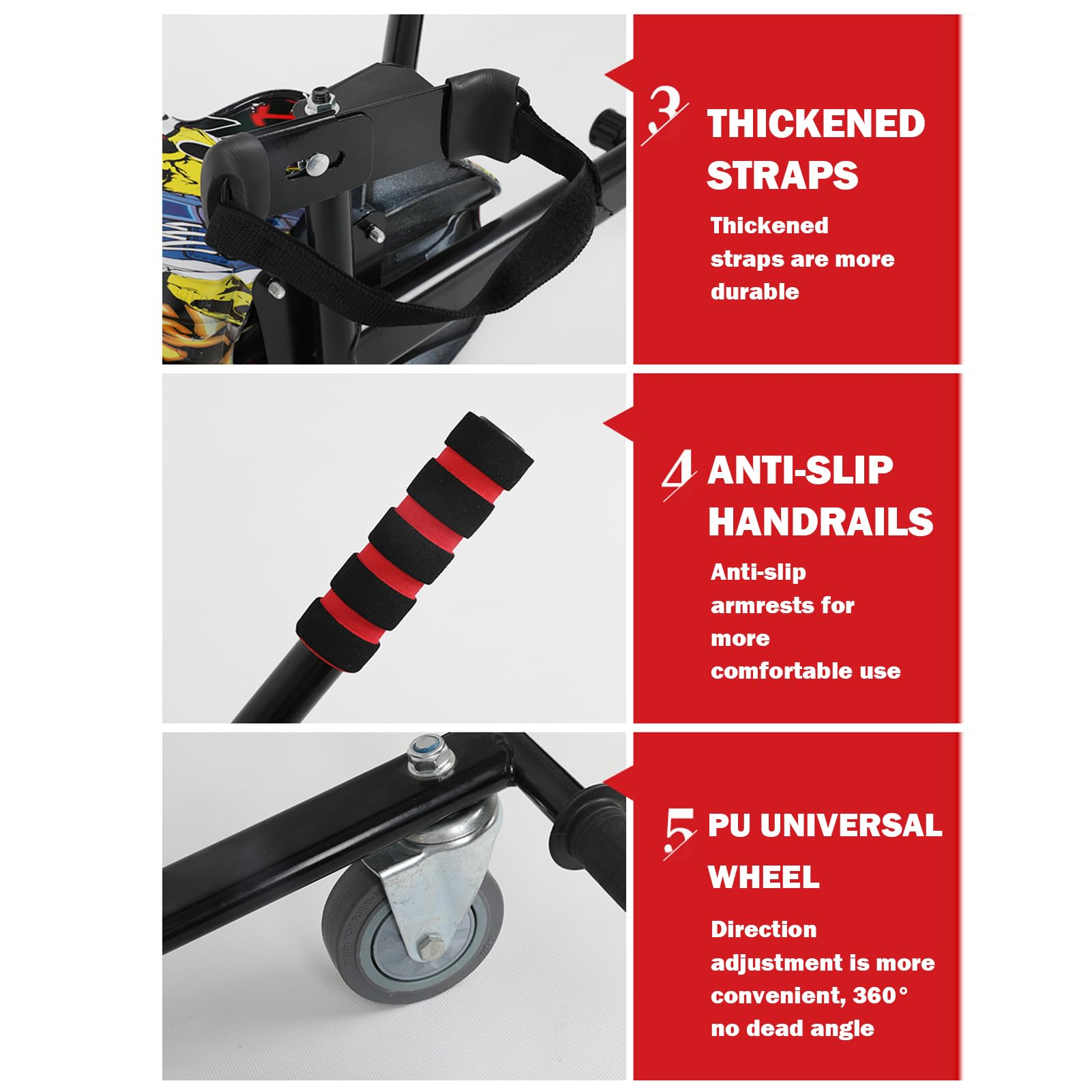 Sedile Hoverboard, fissaggio per sedile Hoverboard | fissaggio per sedile | Scoot,fissaggio sedile hoverboard regolabile, hoverboard per hoverboard da 6,5/8/10 pollici