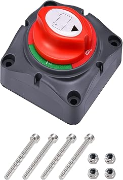 ACOPOWER Battery Switch, 12-48 V Battery Power Cut Master Switch Disconnect Isolator for Car, Vehicle, RV and Boat On/Off