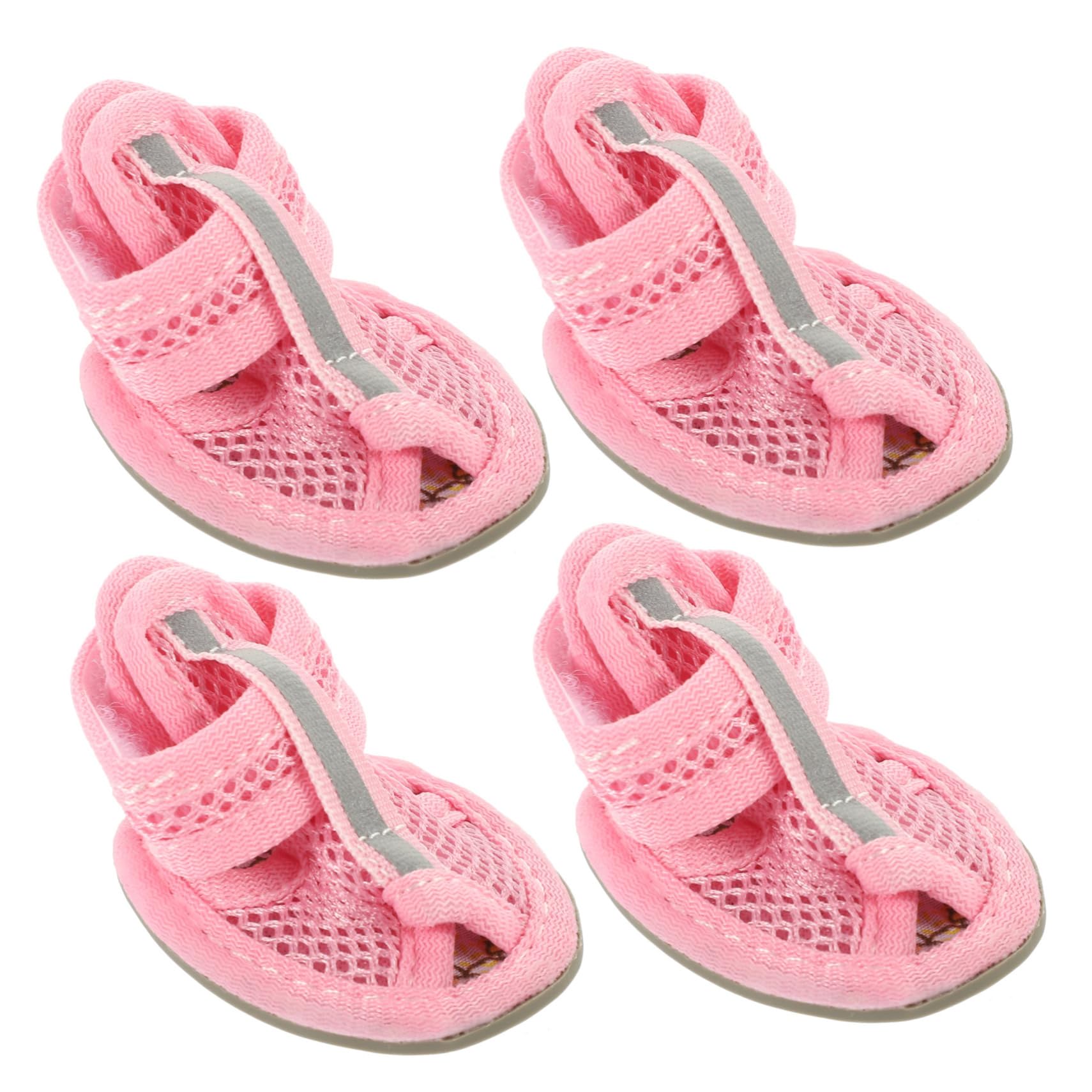 Levemolo 4pcs Pet Dog Boots Summer Paw Shoes Puppy Shoes for Hot Pavement Winter Glove Shoes for Dogs for Hot Weather Summer Dog Shoes Sandals for Dogs Mittens Kids Small Dog Medium Dog