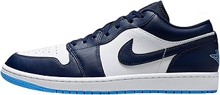 Air Jordan 1 Low Men's Shoes (Midnight Navy/White/University Blue)