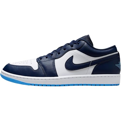 Air Jordan 1 Low Men's Shoes (Midnight Navy/White/University Blue)