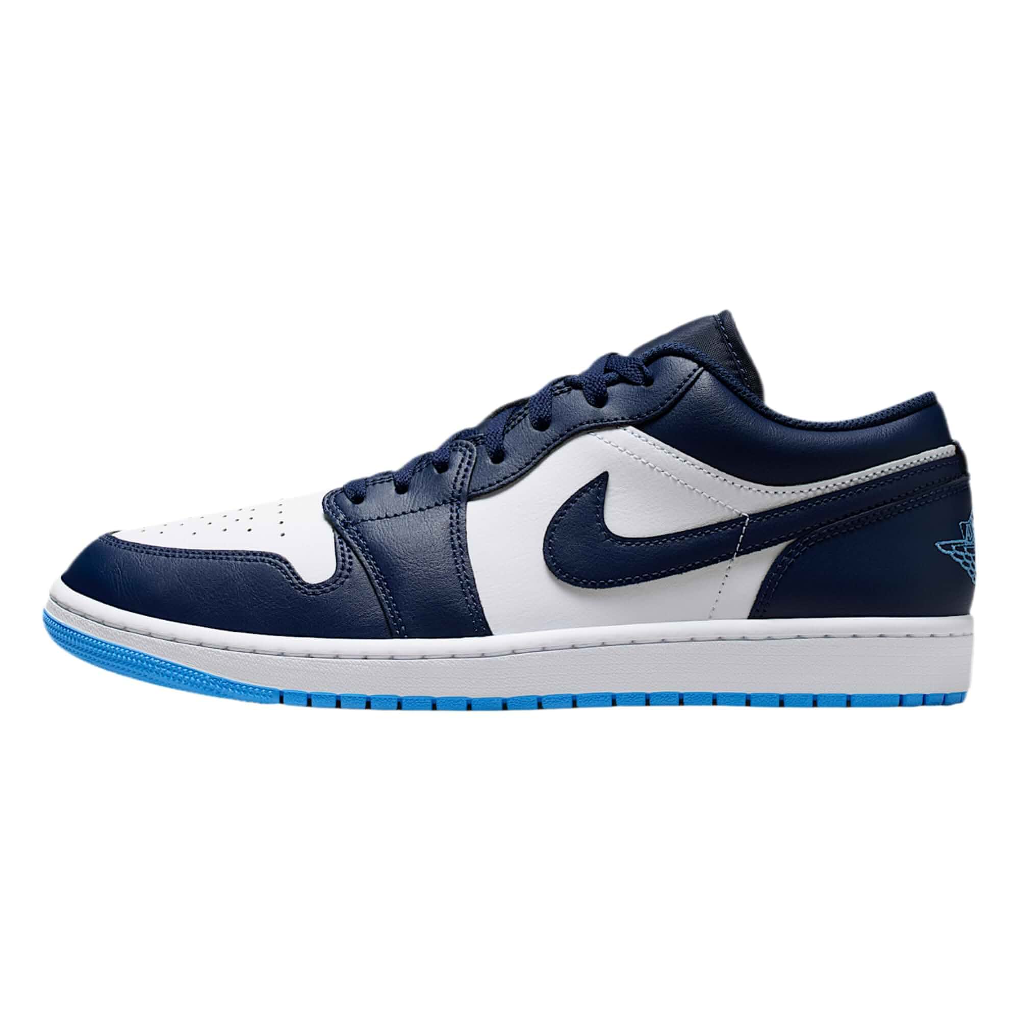 Air Jordan 1 Low Men's Shoes (Midnight Navy/White/University Blue)