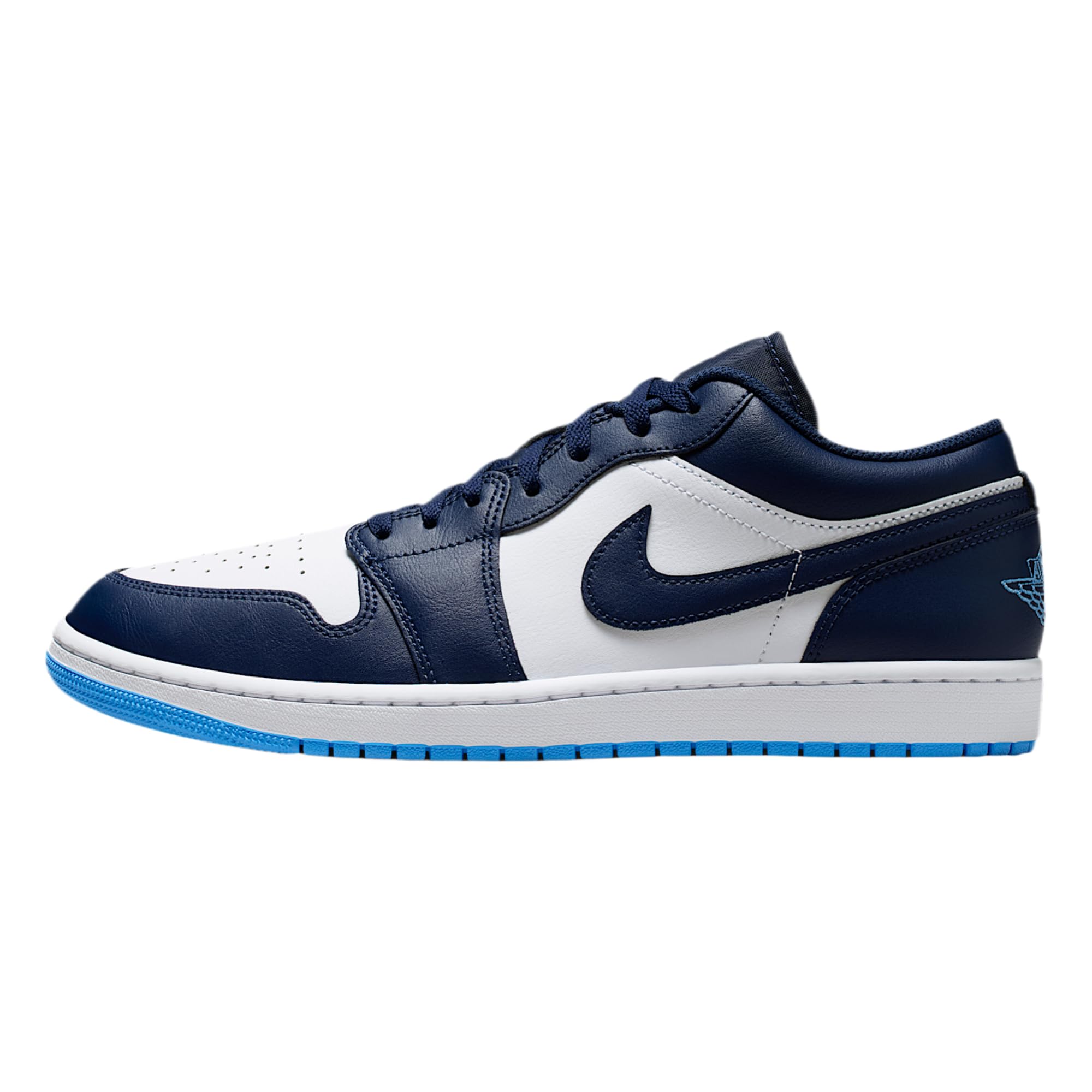 Tênis masculino Air Jordan 1 Low (Midnight Navy / Branco