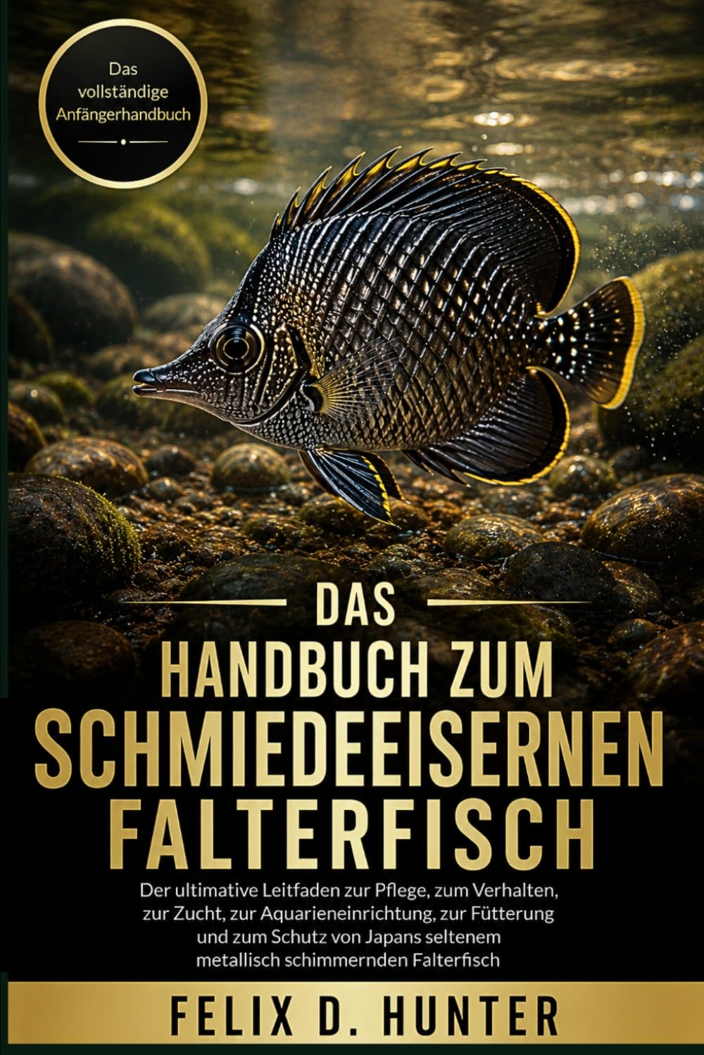 DAS HANDBUCH ZUM SCHMIEDEEISERNEN FALTERFISCH: Der ultimative Leitfaden zur Pflege, zum Verhalten, zur Zucht, zur Aquarieneinrichtung, zur Fütterung ... seltenem metallisch schimmernden Falterfisch