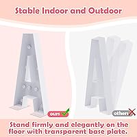 Vista 4 de Asee'm Letras iluminadas de marquesina, marco de mosaico de 4 pies, letra A, precortada, gran tablero de espuma, decoraciones para fiestas