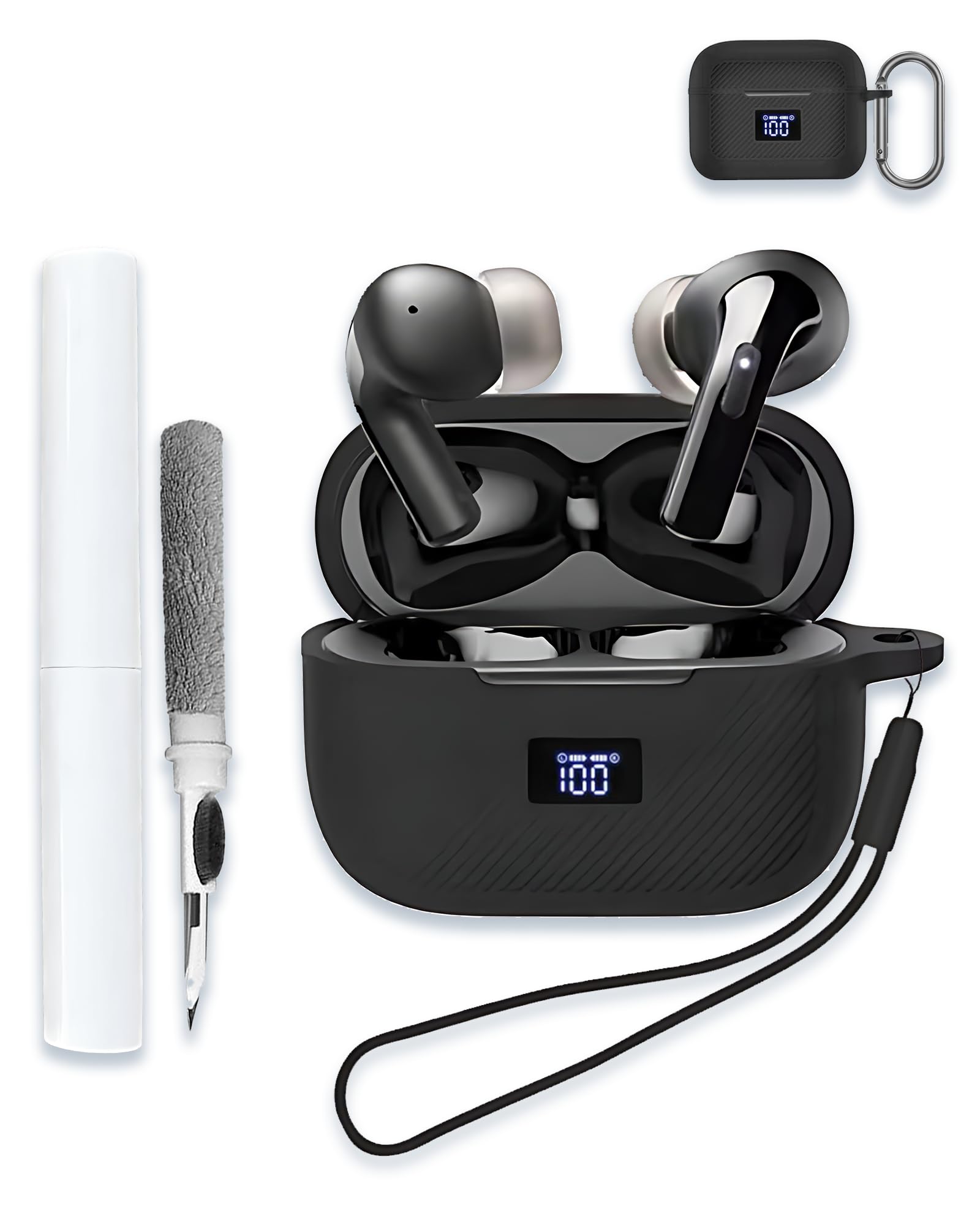 TOZO T20用 イヤホンケース シリコン カラビナ付き Amazon | 【KOOLRIVER】イヤホン・ヘッドホンケース・TOZO T20用