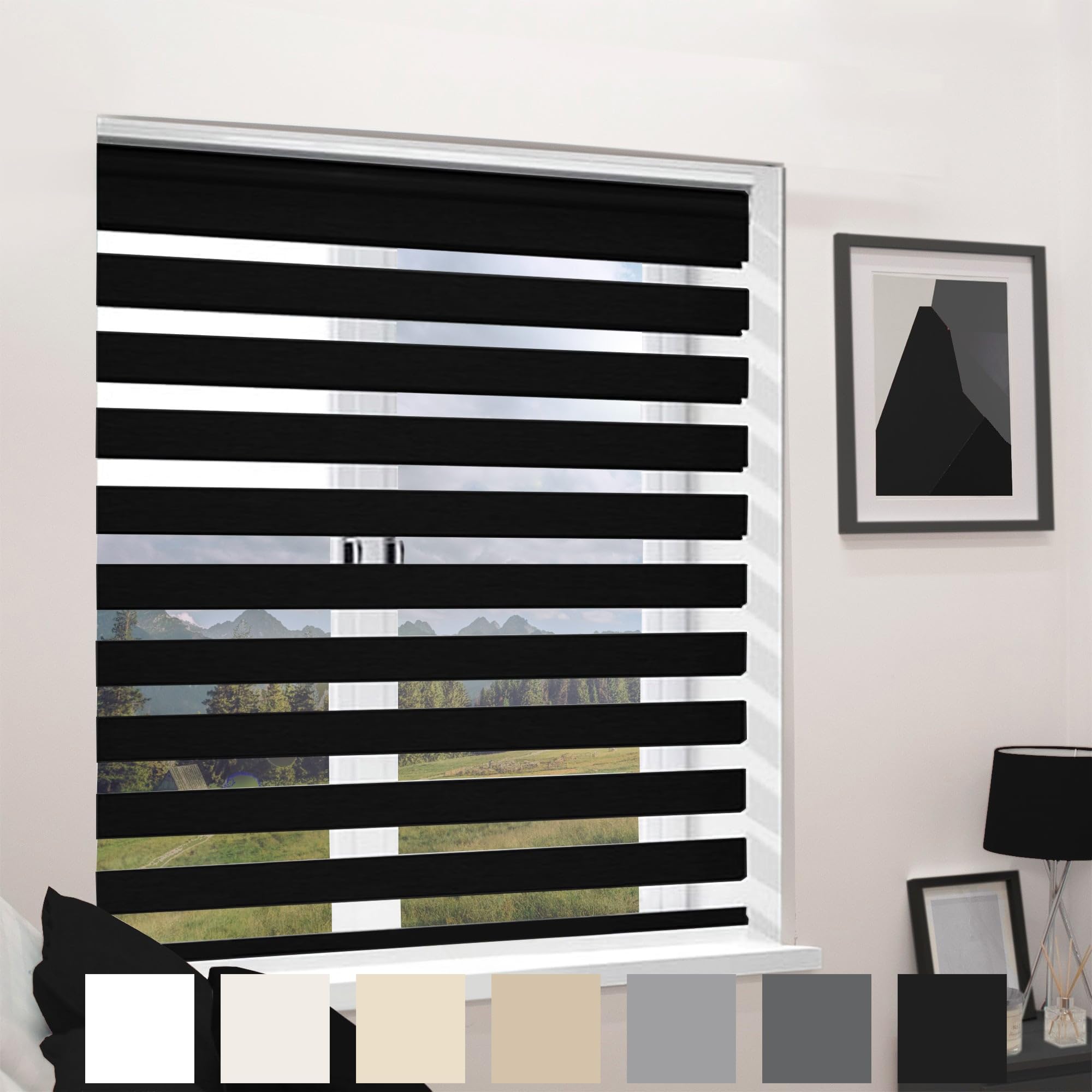 MTM Day Night Blind Black 170cm