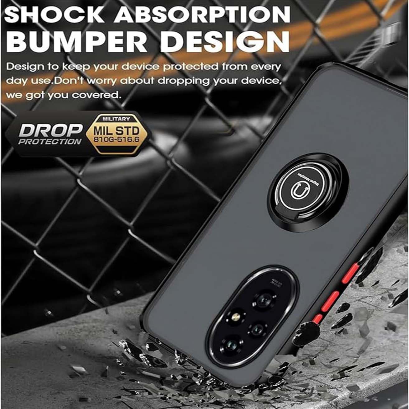 Ivoler Anti-Jaunissement HD Clair Coque Pour Honor 200 Pro 5G, [Protection Militaire] Mince Transparent Étui De Protection En Silicone Antichoc, Rigide PC Bumper Housse