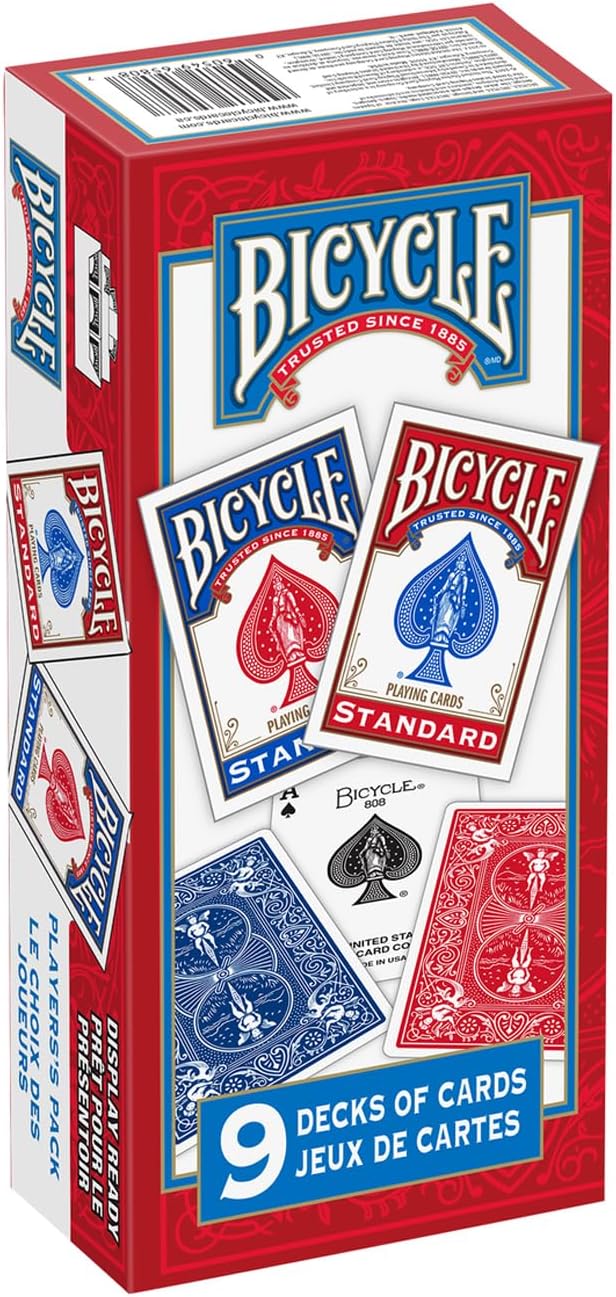 Playing Card Decks,Standard Face - 9 Packs