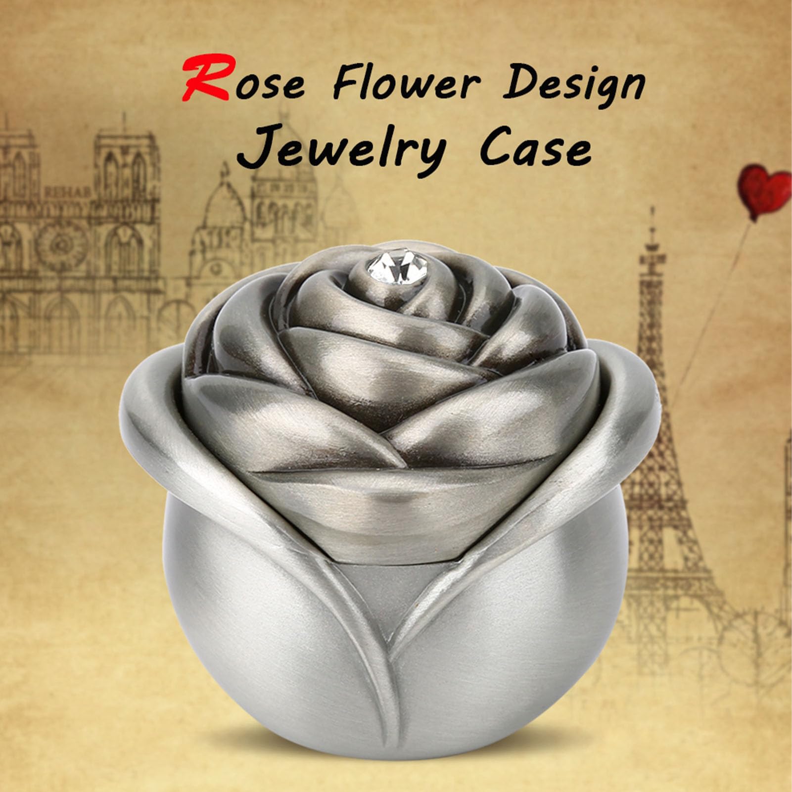 ジュエリーボックスアンティーク薔薇小物入れローズ