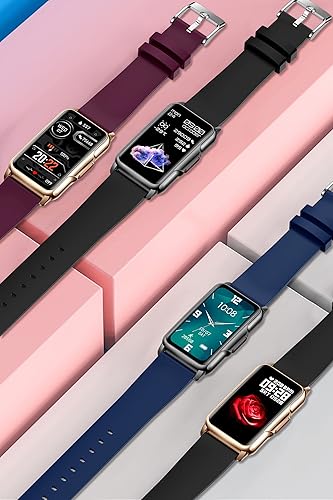 Miniatura 4 de Pulsera inteligente negra para hombres y mujeres, reloj inteligente con podómetro, notificación de mensaje de sueño, pantalla táctil completa de