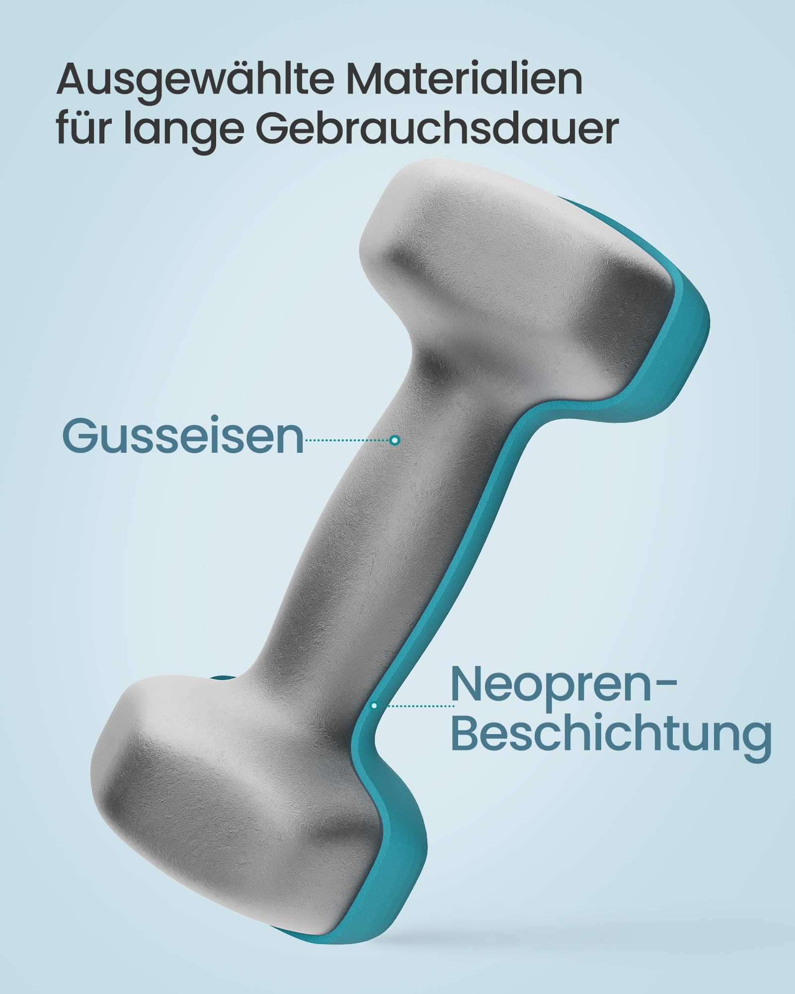 SONGMICS Hantel-Set, 3 Paar, 1kg-3kg，9kg oder 12kg, Aufbewahrung, Fitnessstudio, Krafttraining, rutschfeste Neopren-Beschichtung