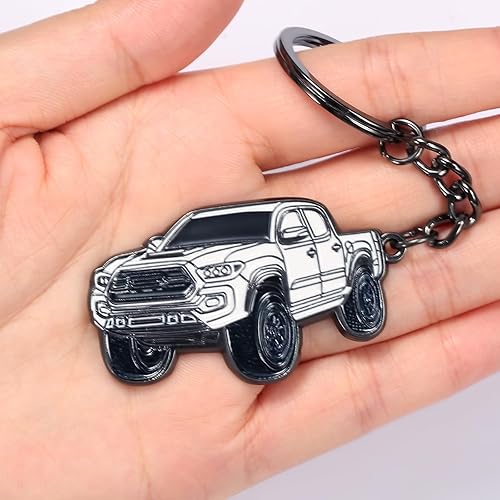 Miniatura 3 de Llavero de metal para automóvil, llavero de automóvil, accesorio para hombre y mujer, color negro