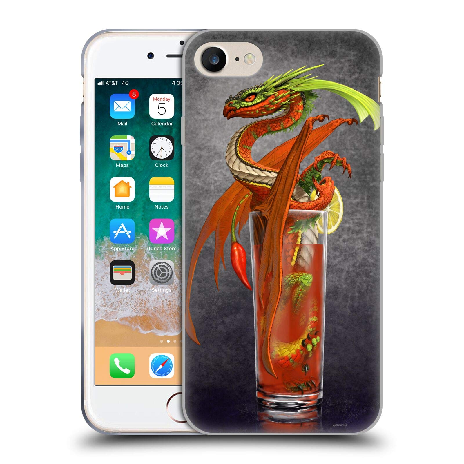 Funda de Gel Suave Apple iPhone SE 2022 de Dragones Stanley Morrison 7