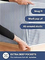 Vista 11 de Extra Deep Pocket Split King Sheets - 5 Piece Breathable & Cooling Bed Sheets - Hotel Luxury Bed Sheet Set - Soft, Wrinkle Free & Comfy - Easily