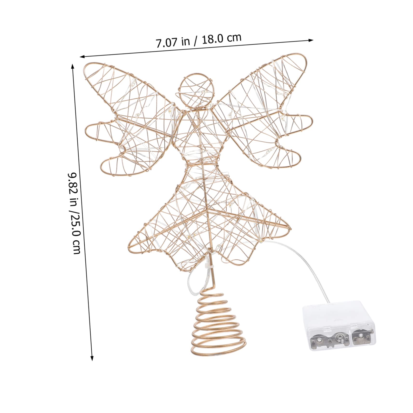 Zerodeko 3stücke Weihnachtsbaum Baumspitze Mit Lichtern Weihnachtsdeko Für Festlichkeiten Und Zuhause Als Weihnachtsbaumtopper Für Festliche Anlässe