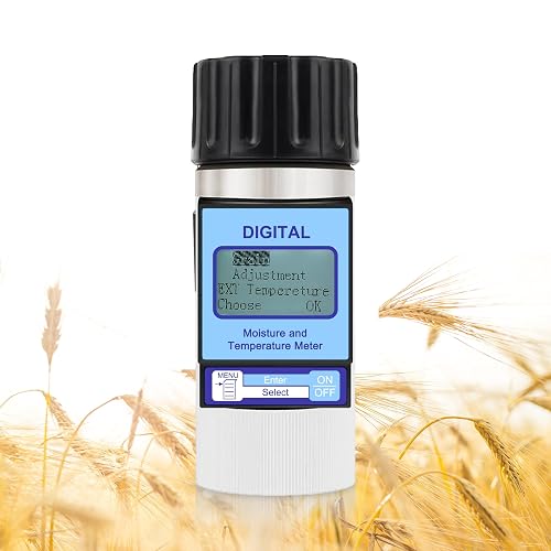 AMTAST Grain Moisture Meter with Temperature Display