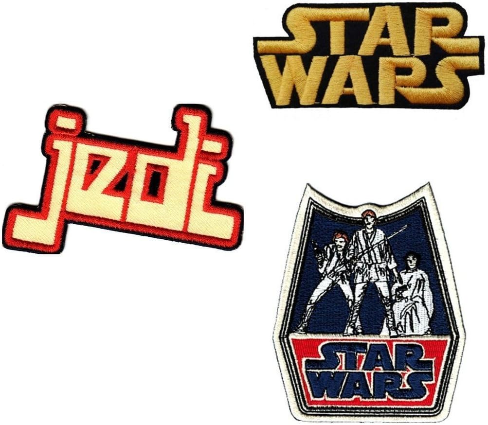 Star Wars Text Logo, Jedo Text Logo, and Retro Star Wars a new Hope Patch Gift Set