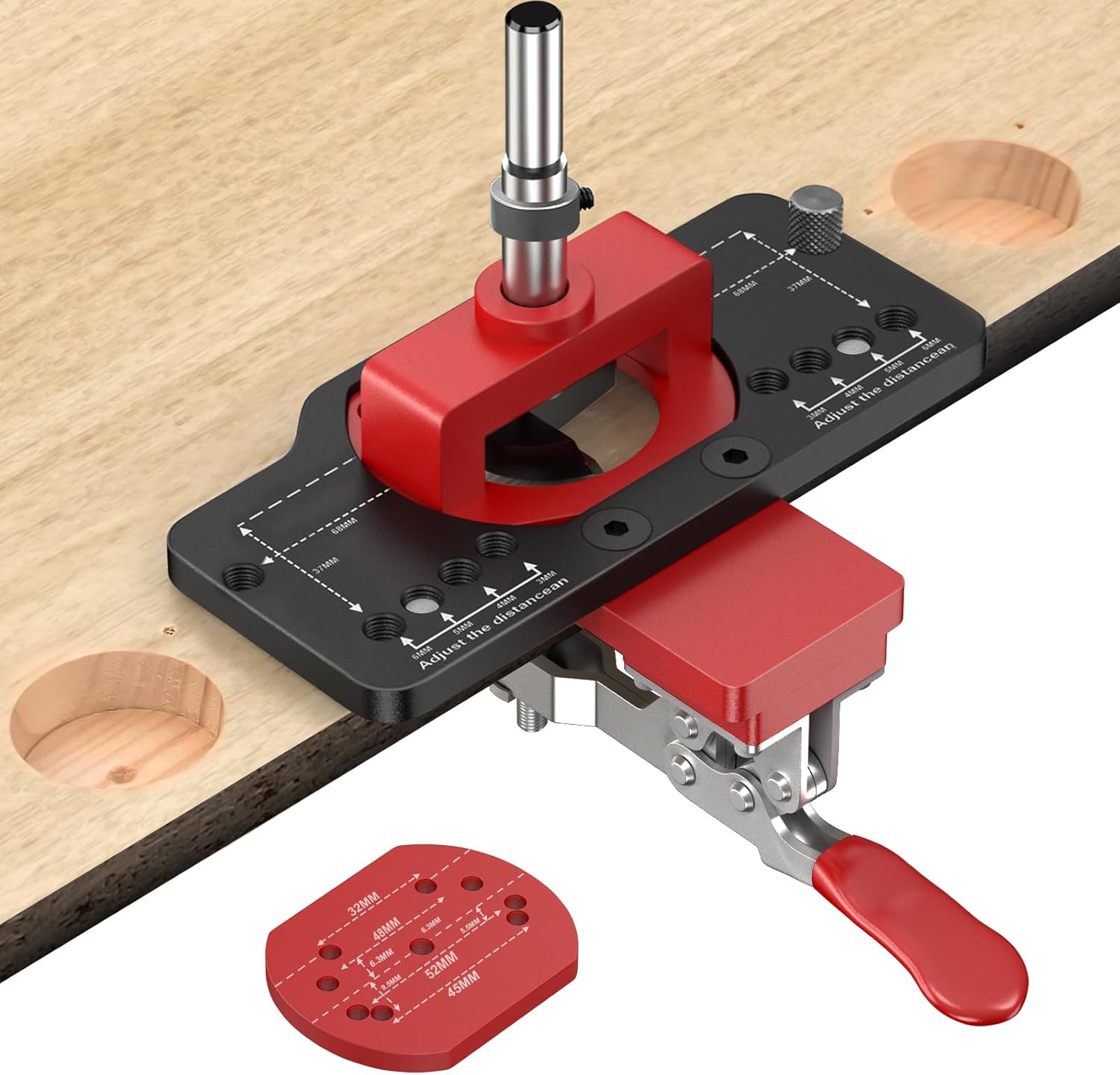 VASTHOMEプレミアム隠しヒンジジグ クイックリリースクランプと集じん