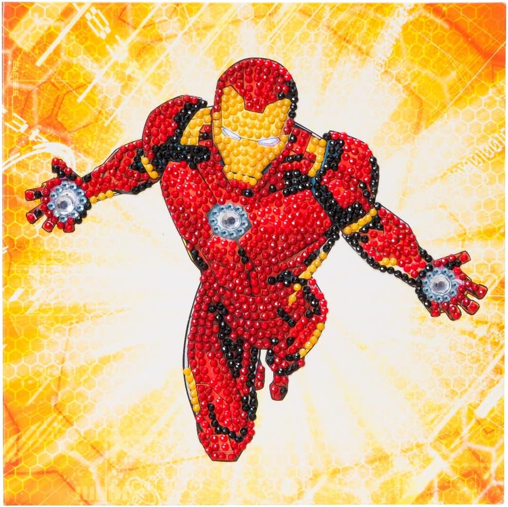 Crystal Art Diamond Painting Card Kit Ironman - 5 x 7