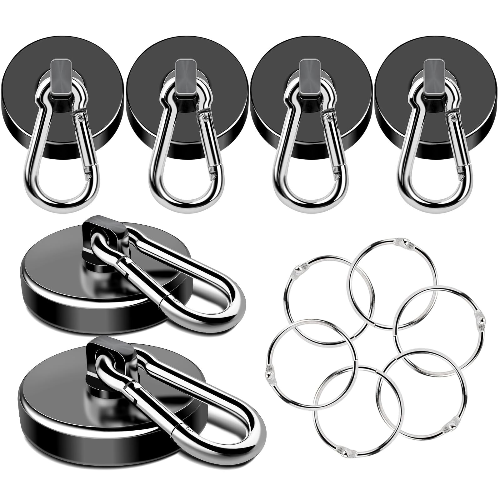 Heavy Duty Magnetic Hooks - 110LBS Strength -10
