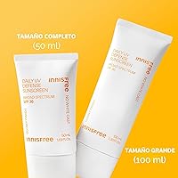 Vista 10 de Innisfree Daily UV Defense SPF 36 – Korean Face Sunscreen, Invisible Finish, Broad Spectrum, No White Cast, Lightweight, Hydrating, Available in