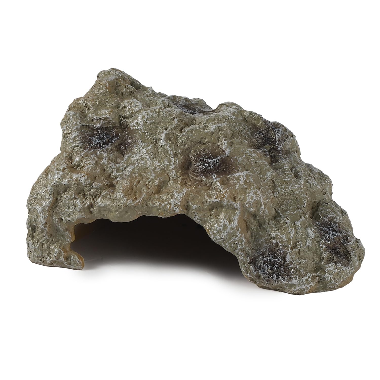 IBWell Resin Leopard Gecko Hide, True to Nature Reptile Rock for Bearded Dragon Hideout Snake Hides for Ball Pythons, Tortoise House Terrarium DÉCor - Small