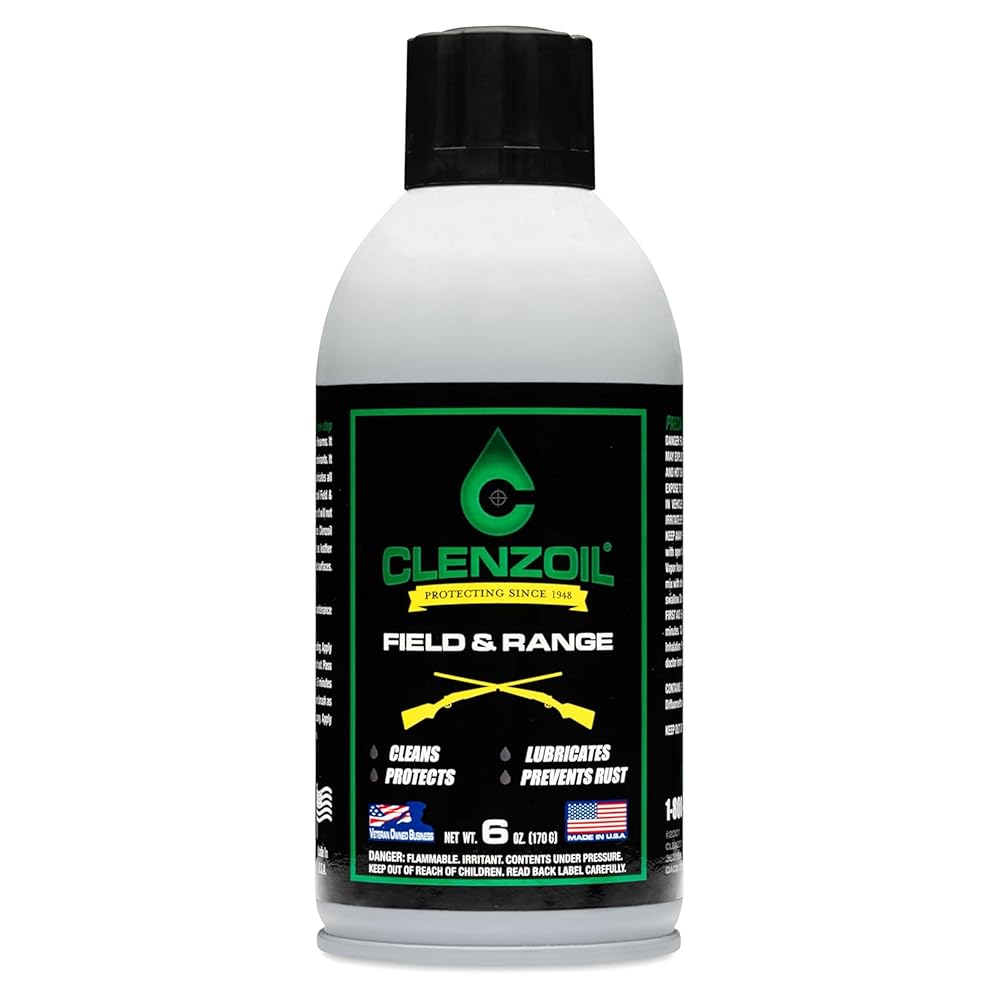 CLENZOIL Field & Range Aerosol - CLP Gun Lubricant - Premium Firearm Maintenance - Rust Preventative - 6 oz Aerosol Spray
