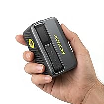 Pompa elettrica mini per biciclette Acecow AT5Pro, 120 PSI (8,3 Bar), gonfiaggio 30% più veloce con sensore digitale, arresto automatico, protezione da surriscaldamento per strada, MTB, e-bikealloni