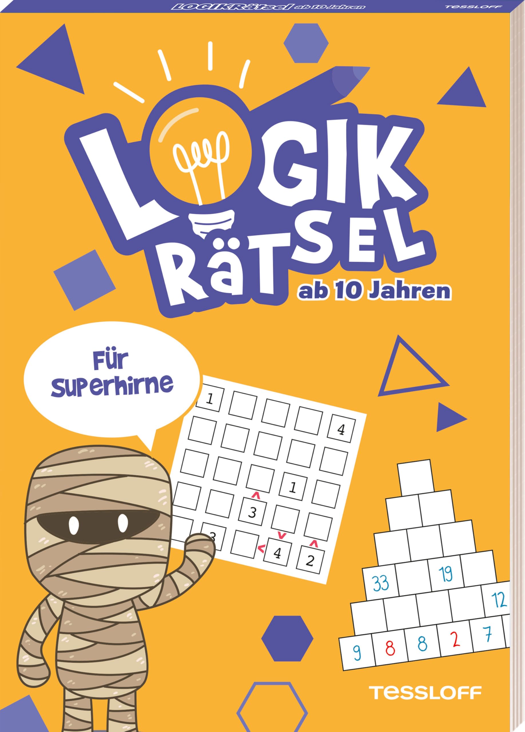 Logikrätsel für Superhirne: 48 kniffllige Rätsel für Kids ab 10 Jahren, mit Lösungen (Rätsel, Spaß, Spiele)