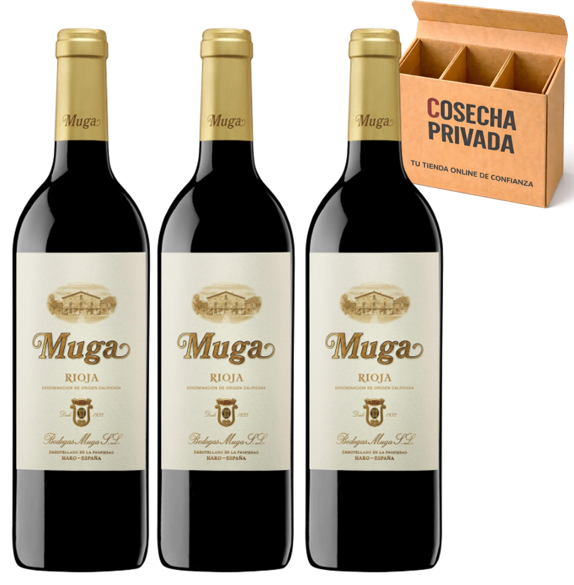 Muga Crianza - Envío 24 H - 6 Botellas - Vino Tinto Rioja - DO Rioja - Seleccionado y enviado por Cosecha Privada