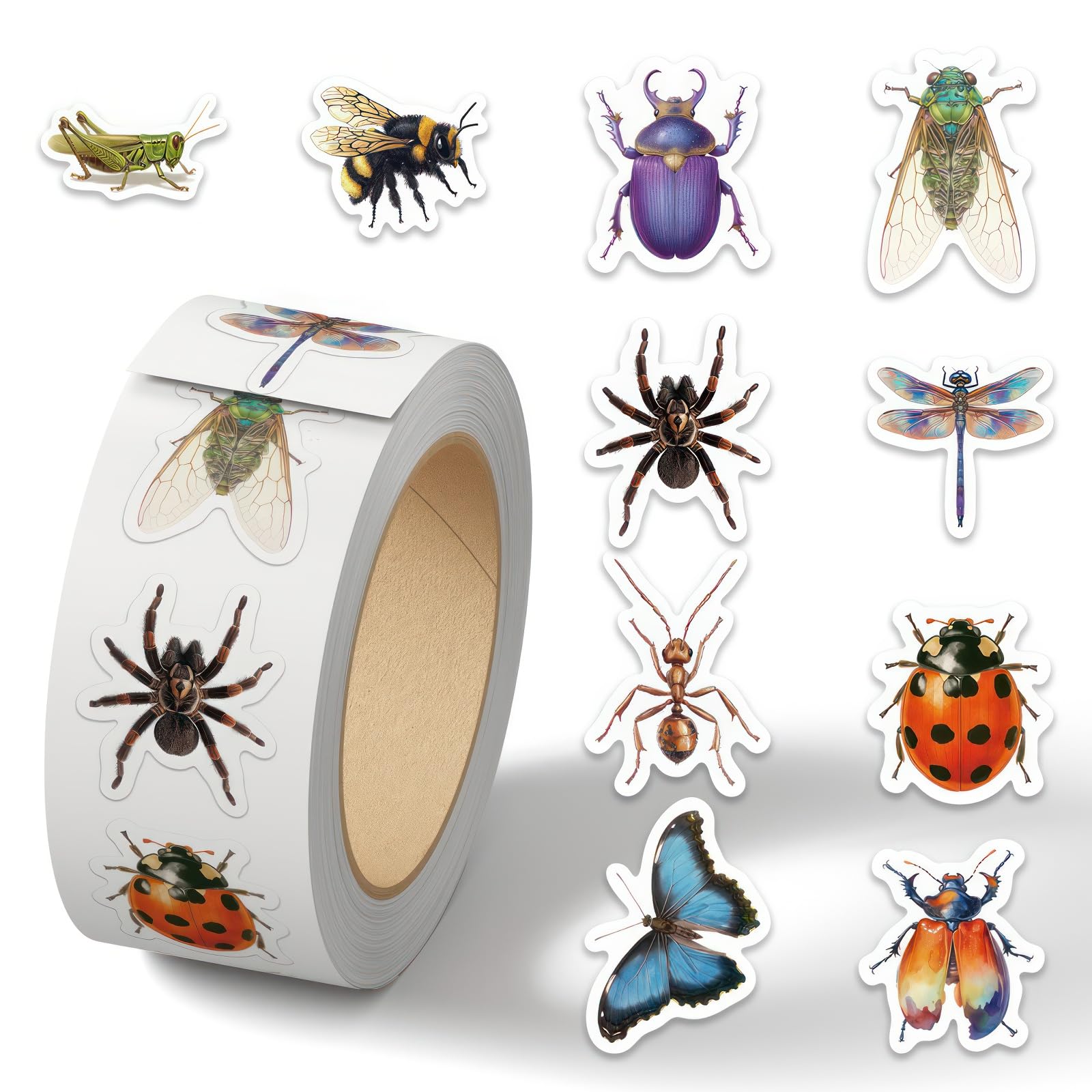 500PCS Insect Nature Aesthetic Stickers