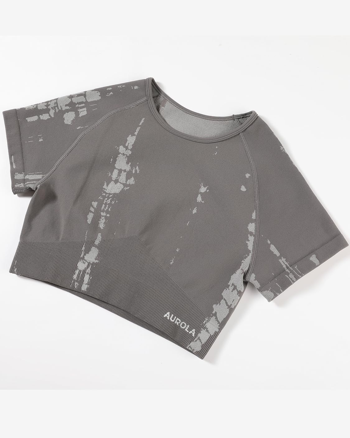 AUROLA Serpent Snake Seamless Workout T-Shirts for Women,Short Sleeve Crop Top Gym Yoga Athletic Shirts Tee - Image 3