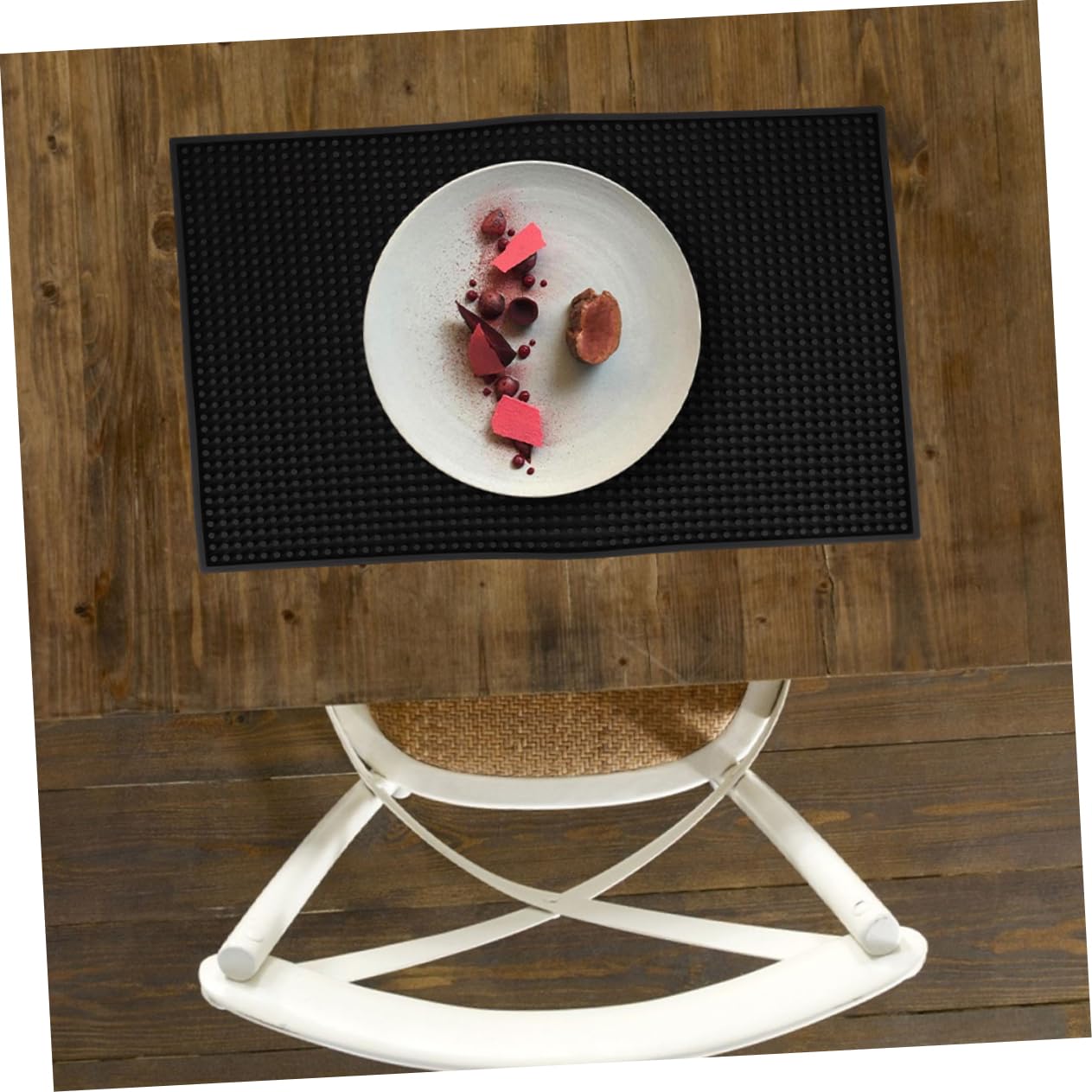 IMIKEYA Tappetino da Bar Antiscivolo in Pvc Spessore Spesso 2 Pezzi per Cucina e Bar Caffè Accessori Pratici e Resistenti per Uso Domestico
