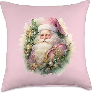 Pastel Pink Christmas Lover Gifts For Women Xmas Vintage Christmas Graph...