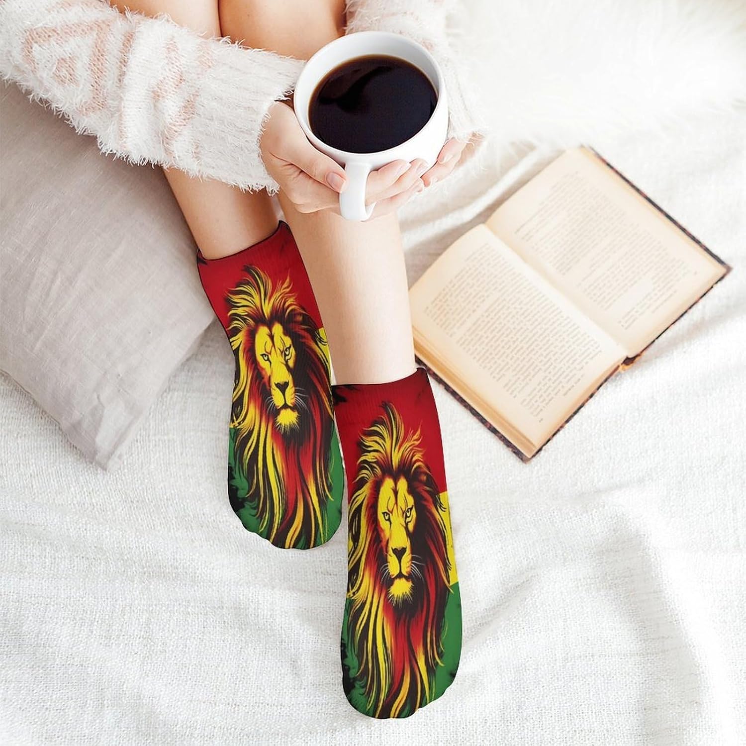 Jamaica Lion Rasta Ankle Socks for Men Women Low Cut Crew Sock Casual Sports Clothing