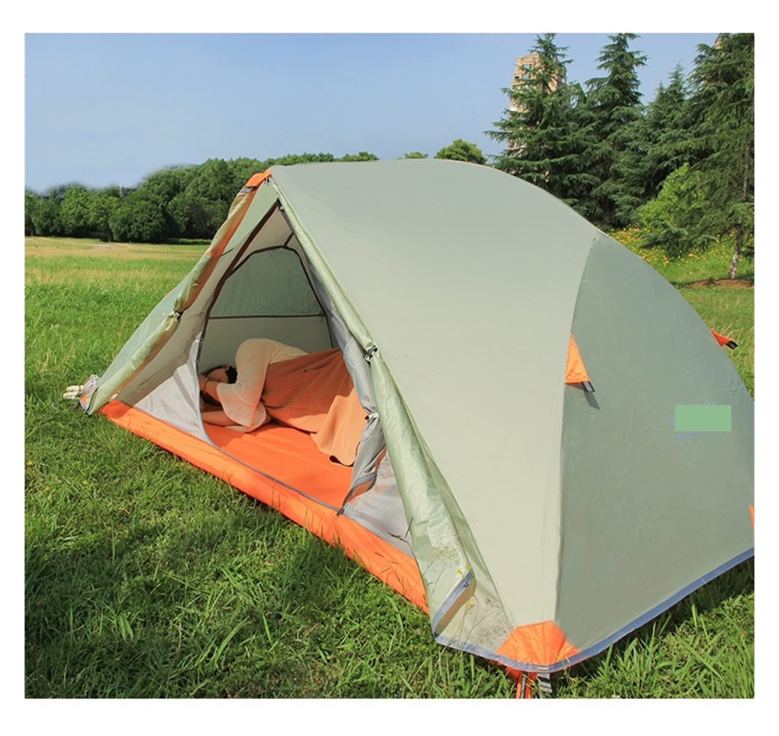 namiot zewnętrzny Outdoor Camping Namiot dwuwarstwowy Dwuosobowy wodoodporny namiot turystyczny z pręta aluminiowego