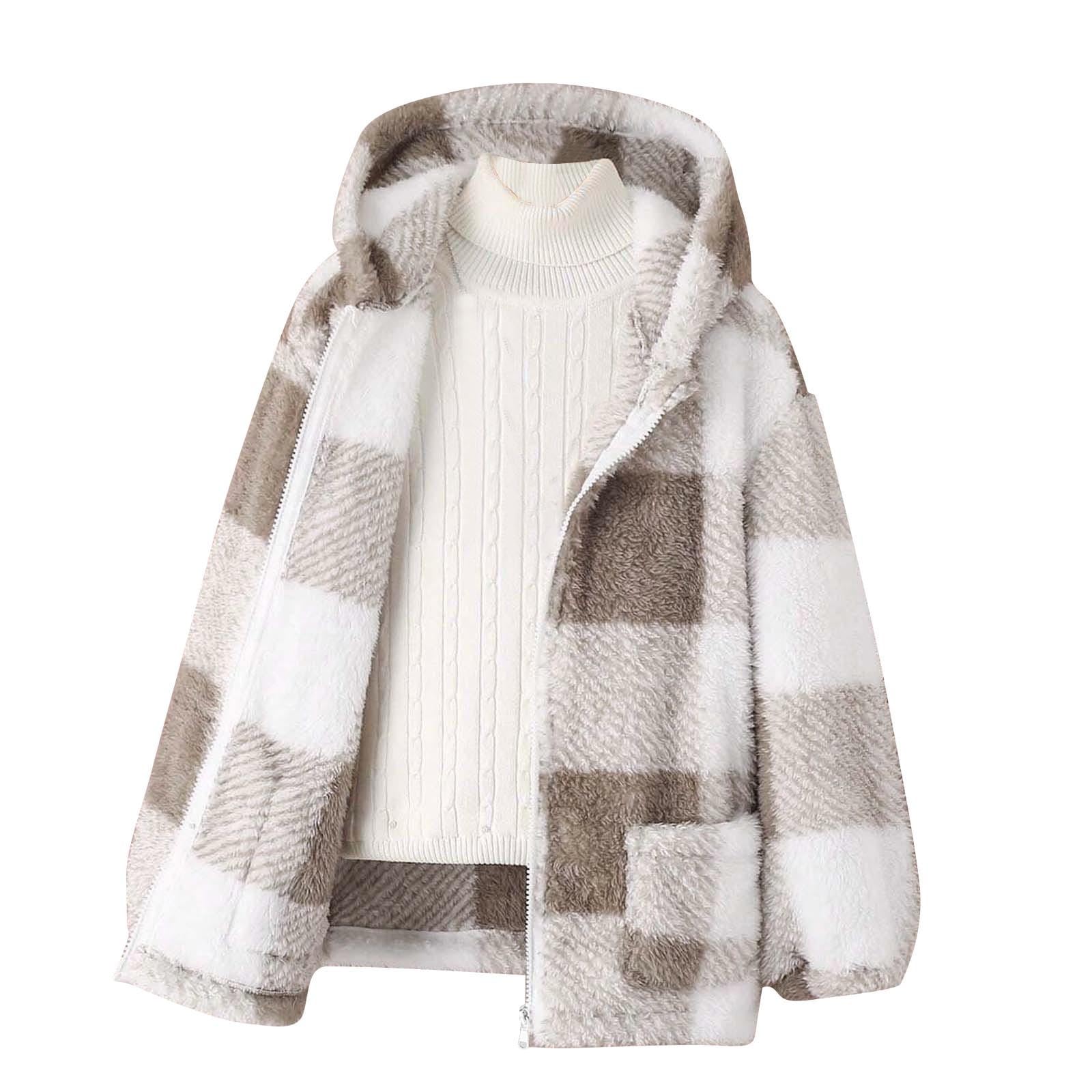 Vestes De Ski Garçon, Blousons Garçon, Blouson À Capuche Fourrure Mi Long Epaisse Vestes À Polaire Blouson avec Poches Manteaux Rembourrage Type Duvet Manteau Imperméable Grande Taille