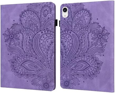 CWZ Flower Embossed   for iPad Mini 6 Purple