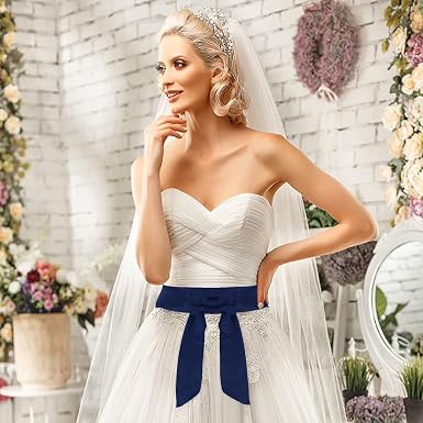 Ceinture De Mariage En Satin Large Double Face - Ceinture Obi Pour Femme Et Robe De Mariée