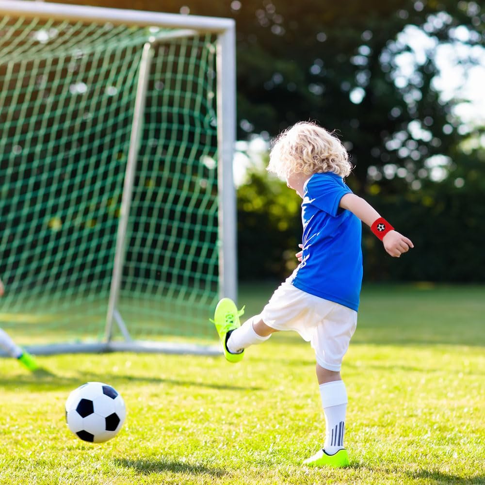 12 Pezzi Fischietti Sportivi e 6 Paia di Polsini | Set di Polsino Sportivo Fischietti Calcio per Bambini di Calcio/Partite e Altri Sport All'aria Aperta