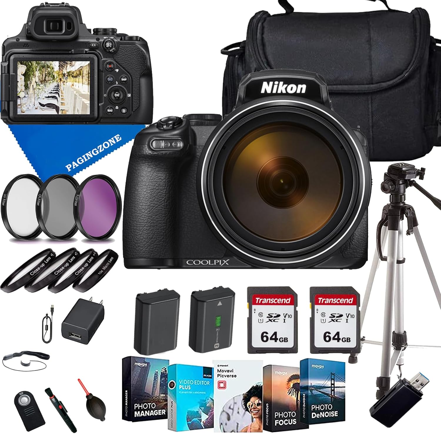 Amazon.com : Nikon COOLPIX P1000 Digital Camera+Case+Tripod+Extra ...