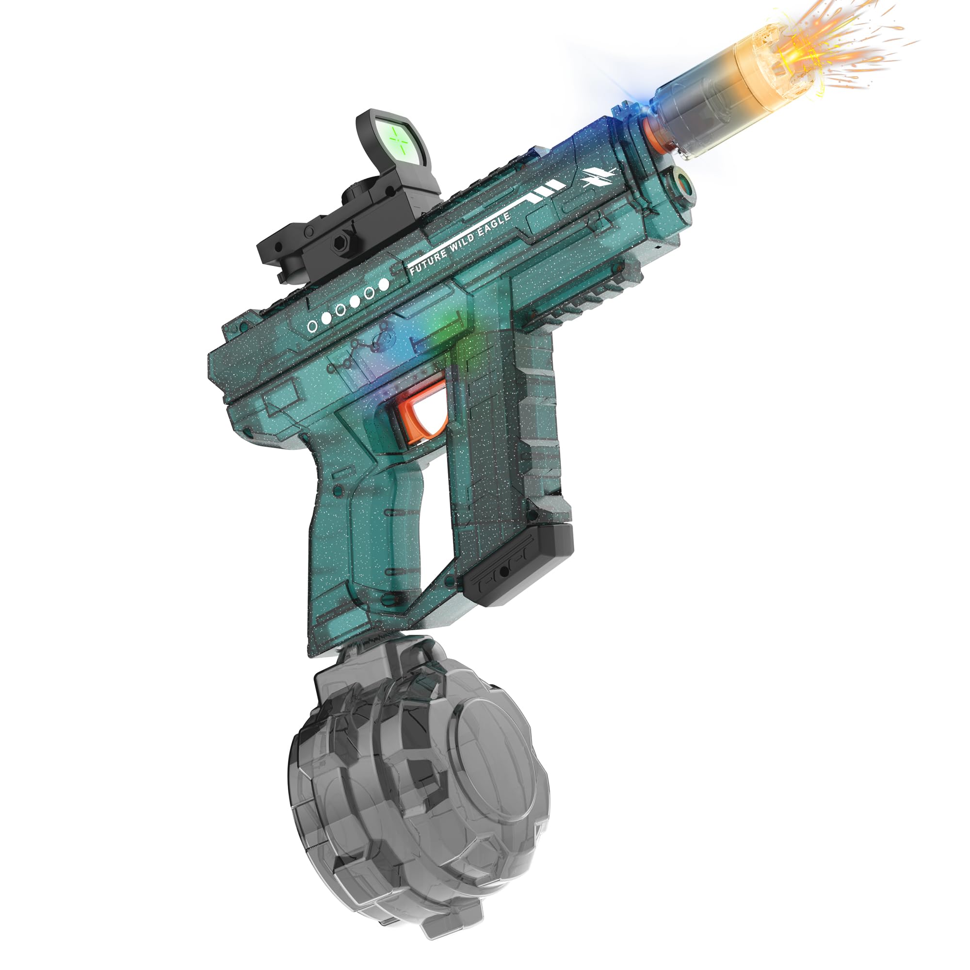 Electric Water Guns for Adults & Kids,Realistic Automatic Water Gun with 26-32 FT Long Range,800ml Large Water Tank,Splash-Resistant Design,Summer Outdoor Pool Beach Toy for Backyard Games(Dark Green)