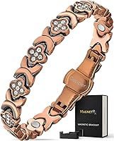 Vista 9 de MagnetRX® Pulsera magnética de cobre puro para mujer – Efectivas pulseras magnéticas de cobre de ultra fuerza para mujeres – Longitud de pulsera