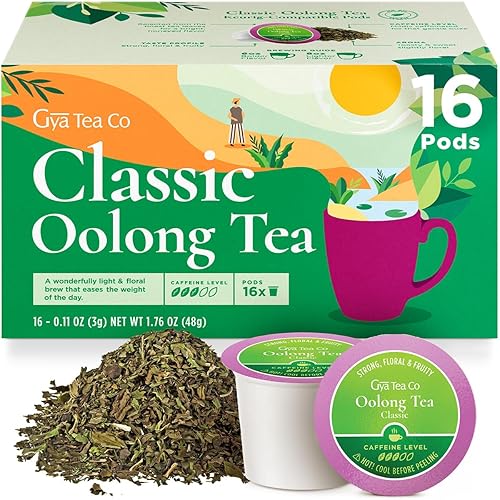 Vista 57 de Gya Tea Co Cápsula de té negro con canela y naranja con cafeína (16 unidades) – Suave, sabrosa, robusta, disfruta caliente o helado