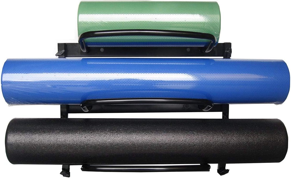 AGM Group AeroMat Foam Roller Racks Holds 3 Rollers, 24 in L x 10 in H x 20 in H